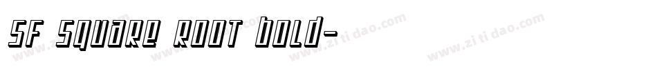 SF Square Root Bold字体转换